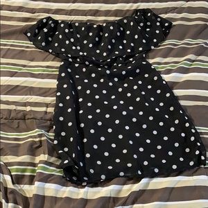 off-shoulder short dress